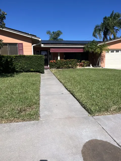 The same walkway after rust removal